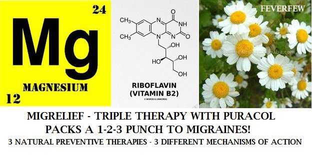 riboflavin feverfew Magnesium