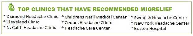Headache Clinics Recommend MigreLilef