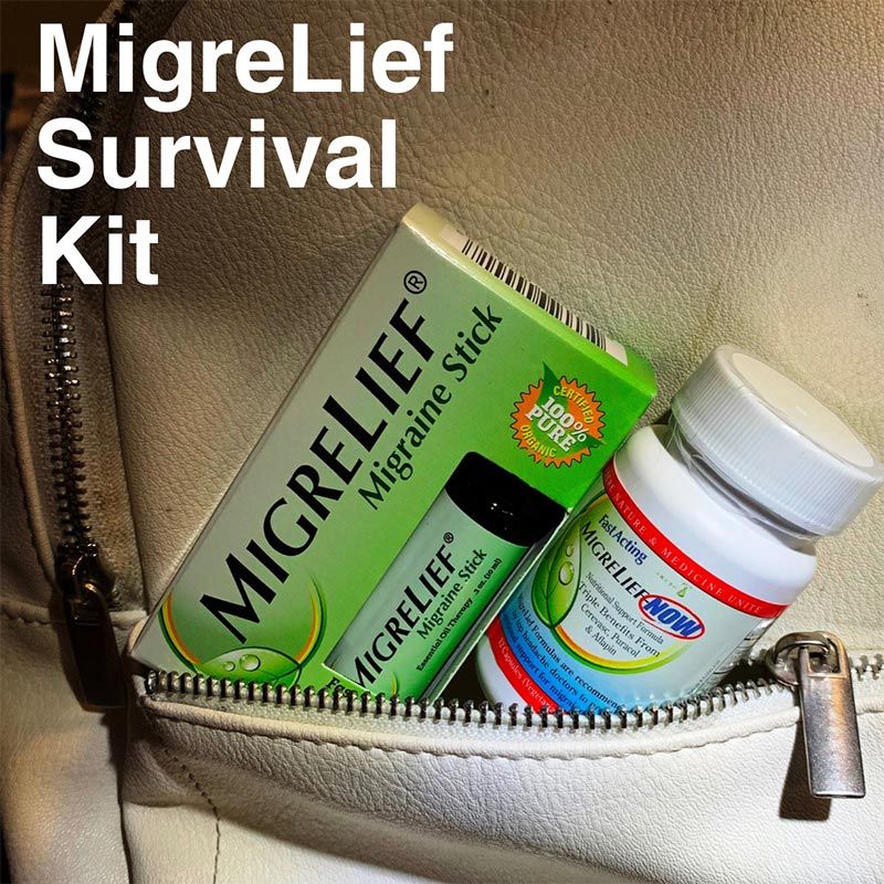 The MigreLief Rescue Kit:  MigreLief-NOW + Migraine Stick
