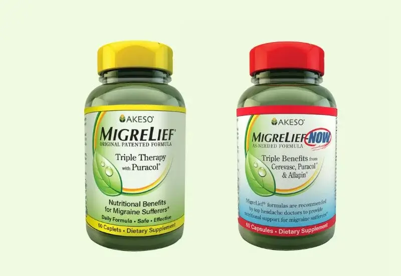 Migrelief original and MigreLief NOW supplements