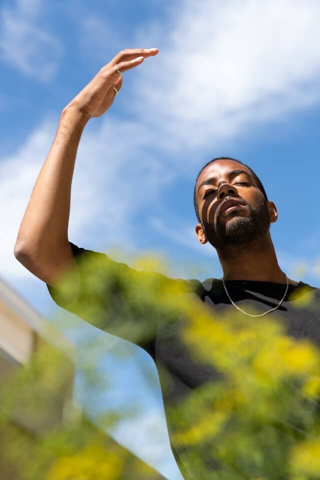 man in the sun
